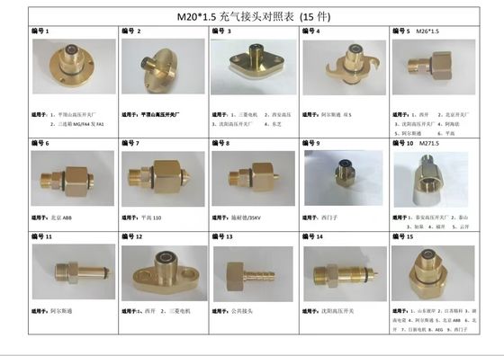 Custom Sf6 Gas Management Inflation System Connector 15 Unit，Inflatable connector
